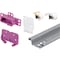 Prime-Line Drawer Track Repair Kit, Metal Track, 22-1/2 in. Long (1 Kit) R 7125 - alternate 1